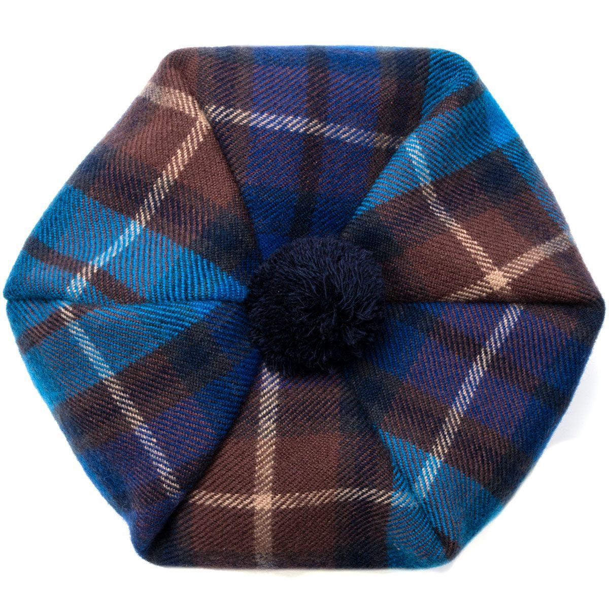 Buchanan Blue Tartan Brushed Wool Tam